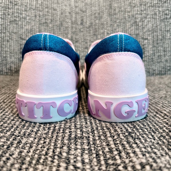 Disney’s Lilo & Stitch Sz 9 Womens Angel Ground Up Slip On Shoes Sneakers Pink - Picture 4 of 8